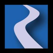 RiverWare logo of just the river shaped R with a frame